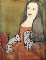 Grace Hartigan Portrait Painting, 54H - Sold for $46,080 on 05-20-2023 (Lot 917).jpg